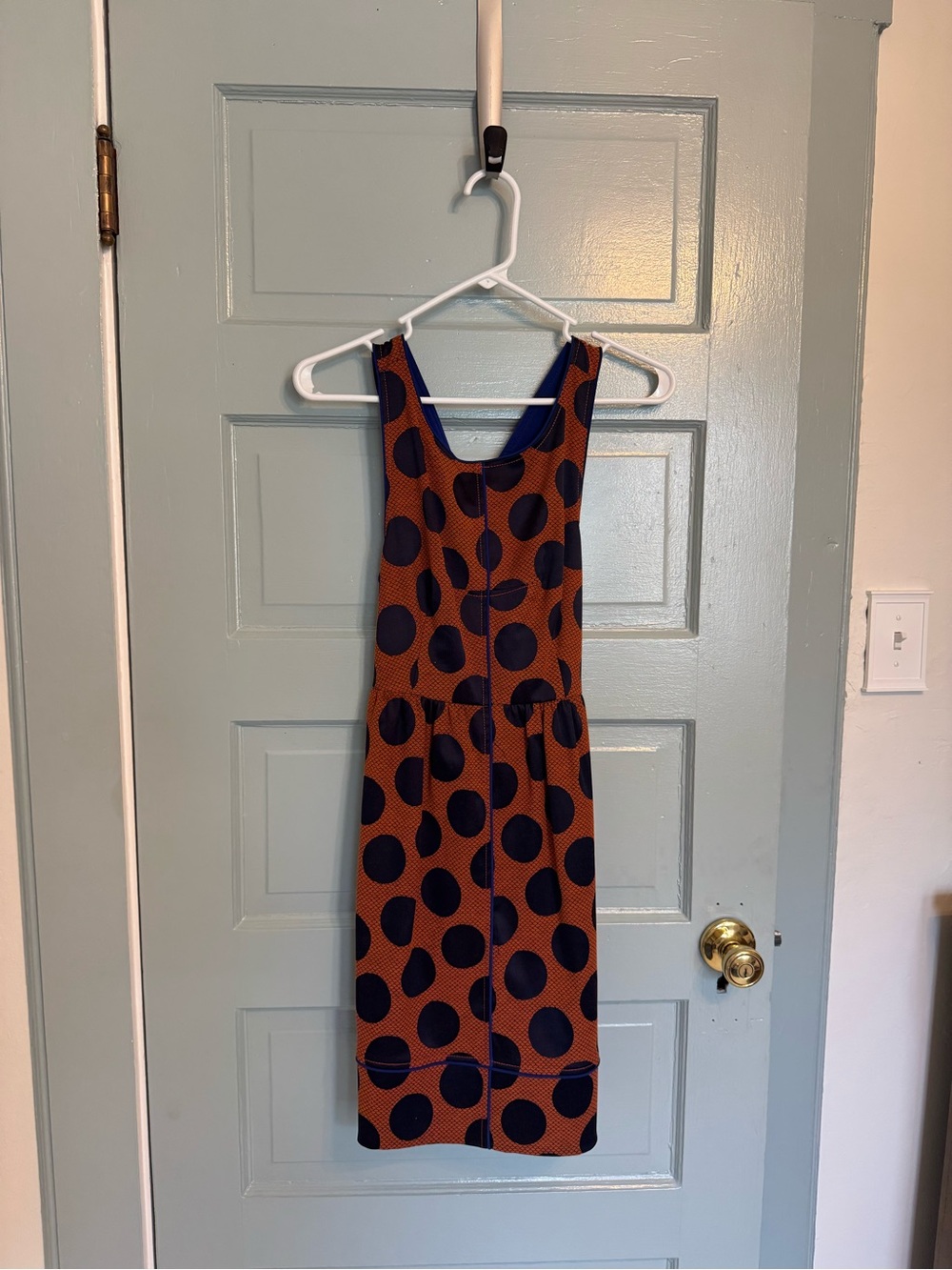 Maeve Navy Polka Dot Dress